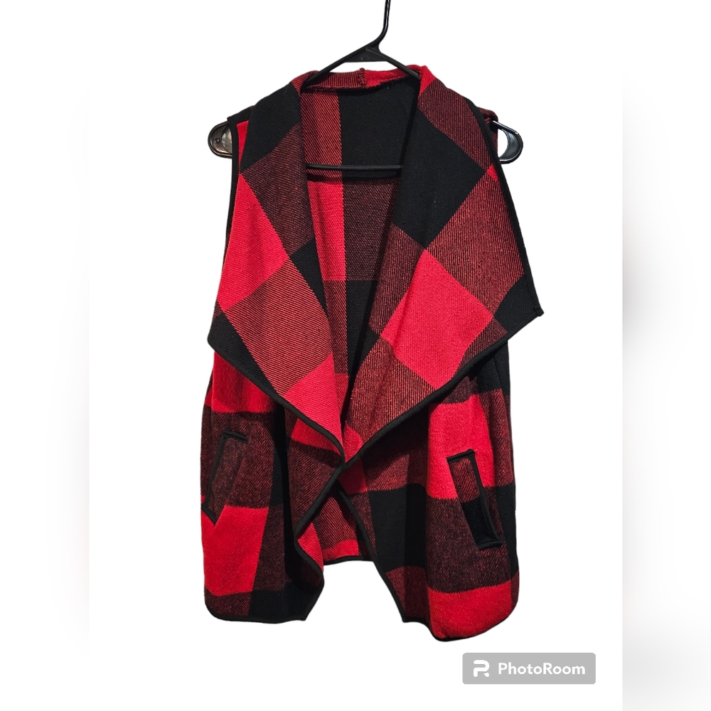 EUC Plaid Vest